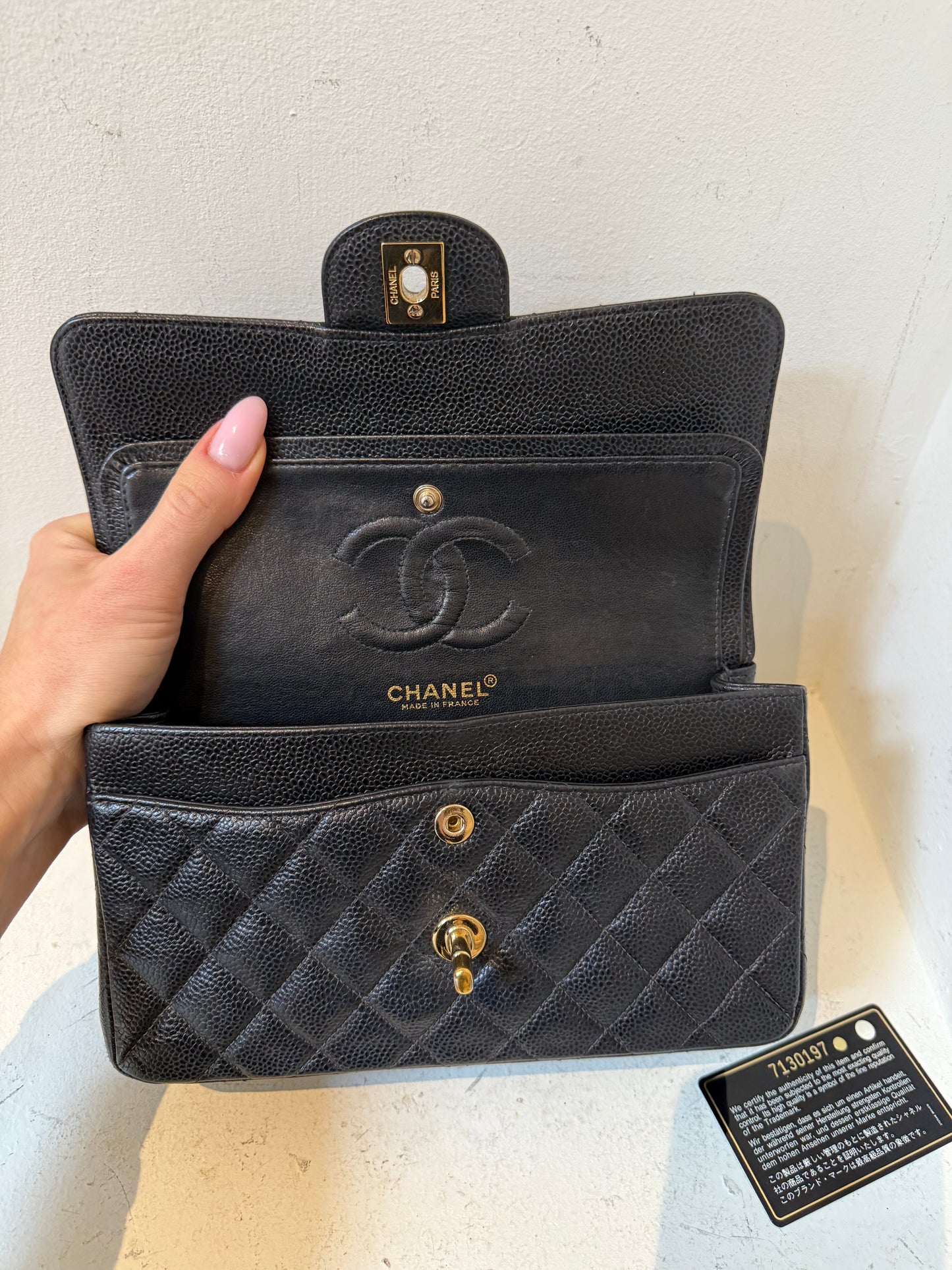 Chanel small caviar flap 2002-2003