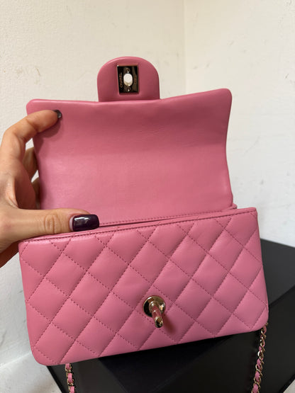 Chanel new mini top handle full set