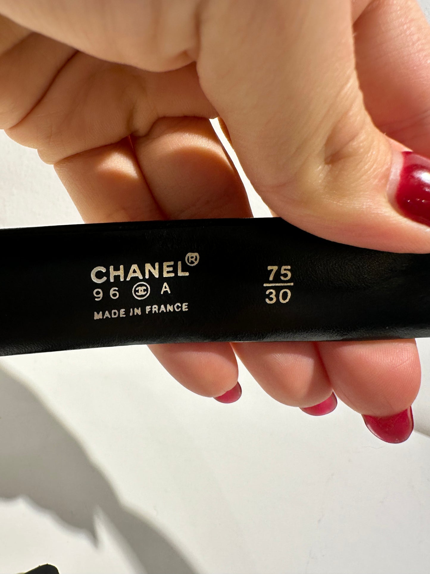 Chanel vintage belt size 75cm