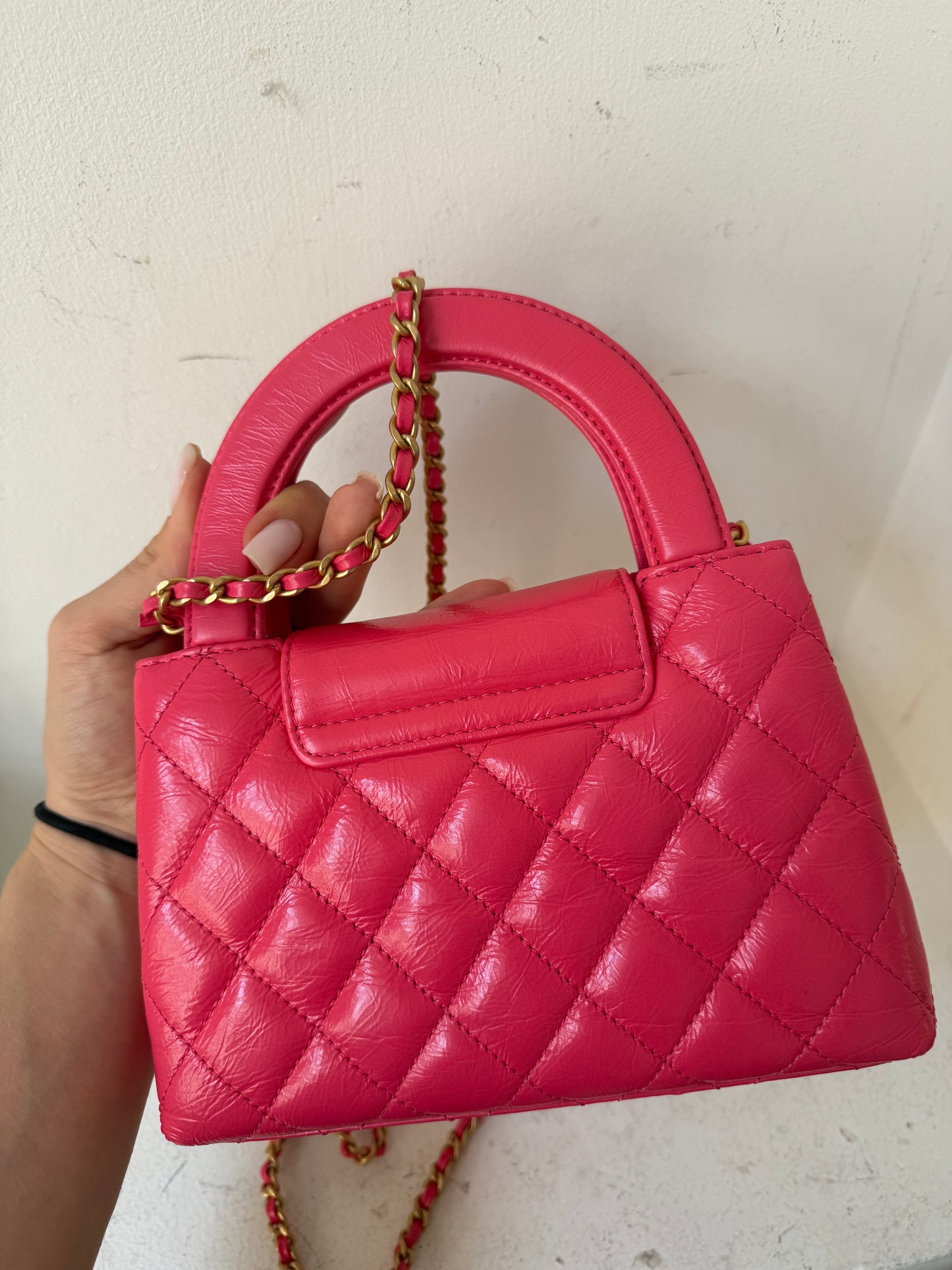 Chanel Kelly nano bright pink 2024