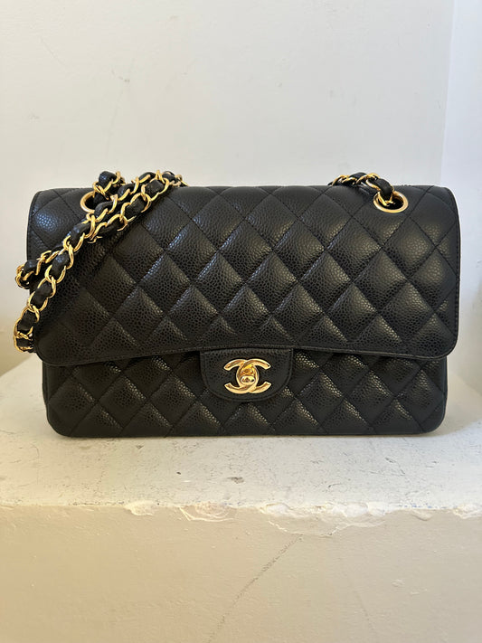 Chanel medium caviar flap bag