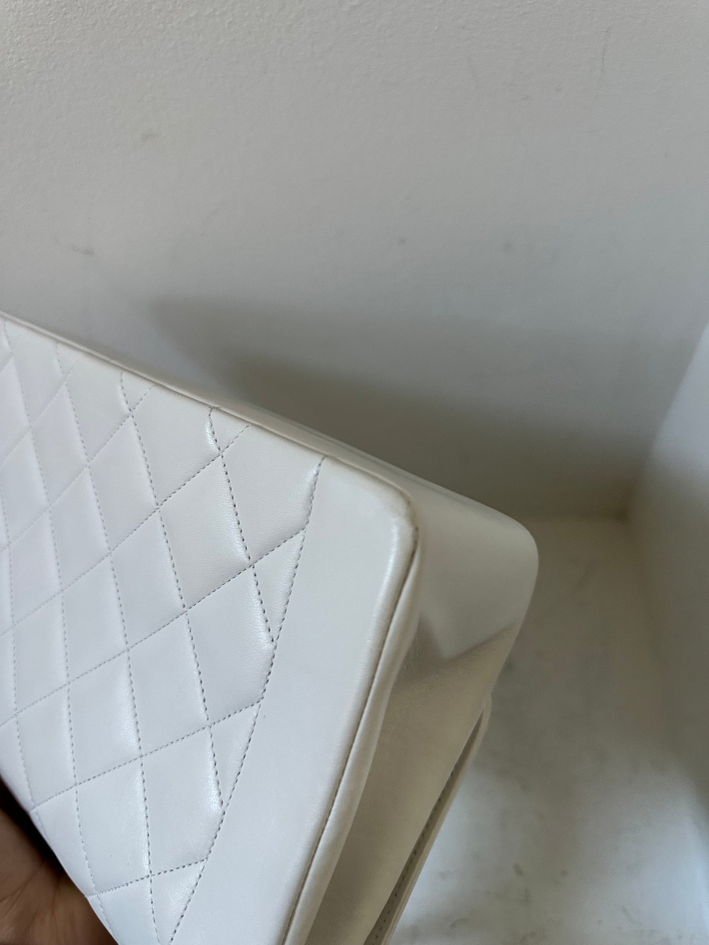 Chanel Diana white medium flap bag