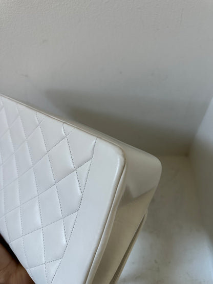 Chanel Diana white medium flap bag