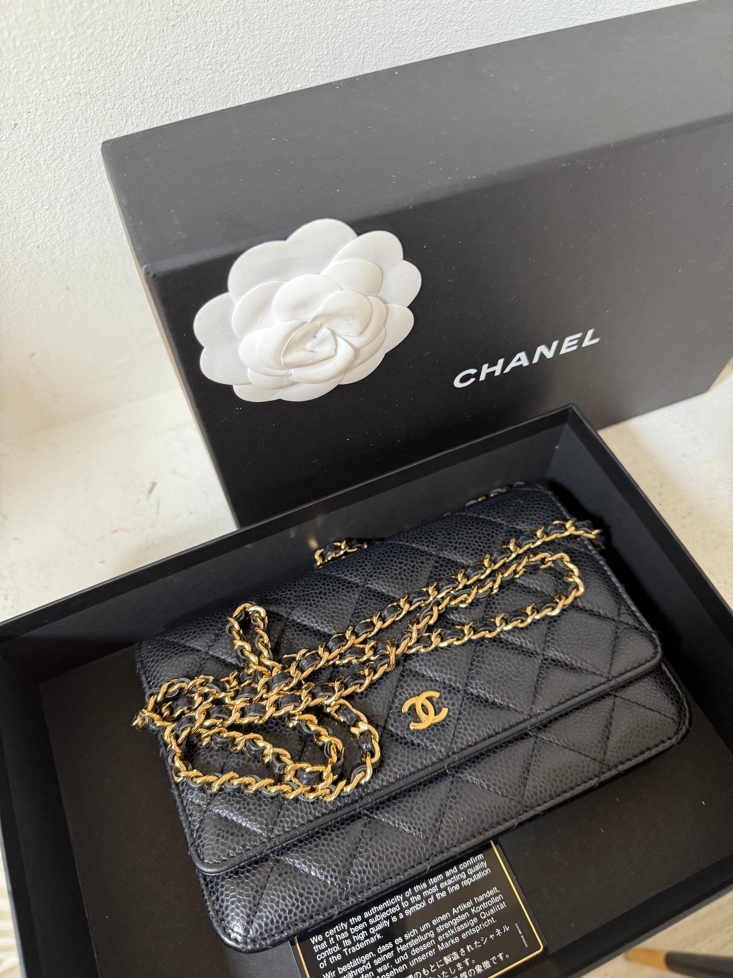 Chanel wallet on chain caviar 24 serie