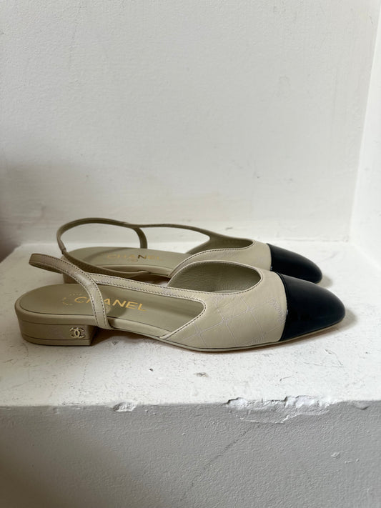 Chanel slingbacks size 36.5 new