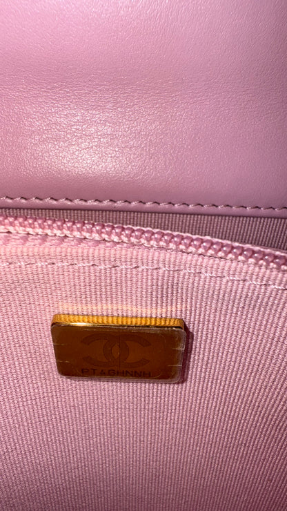 Caviar wallet on chain pink with chip