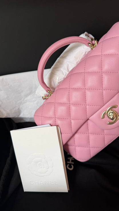 Pink mini top handle 2026 full set new