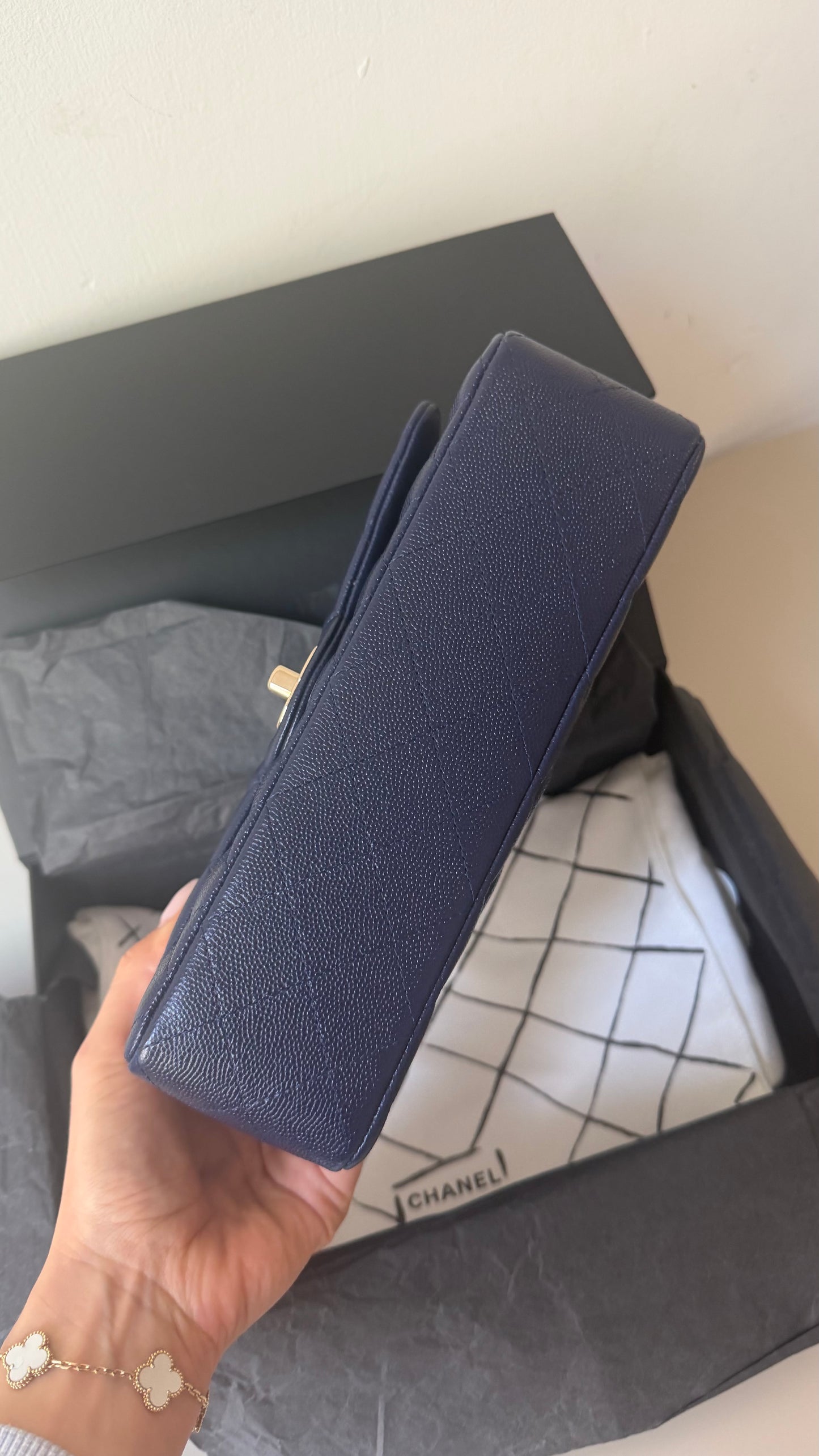 Chanel Navy small caviar flapbag