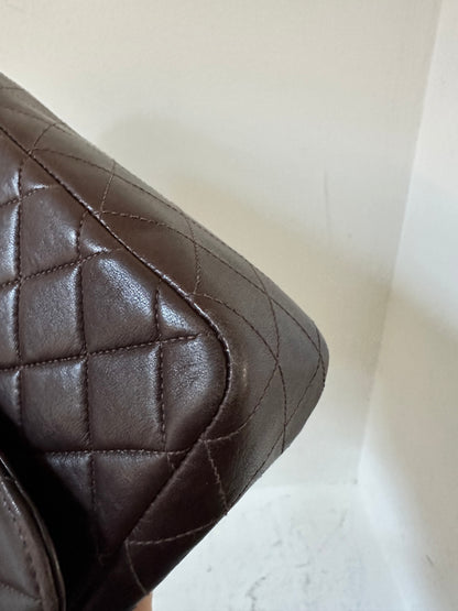 Chanel vintage Kelly chocolate brown