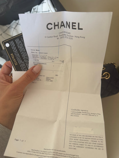 Chanel Navy small caviar flapbag