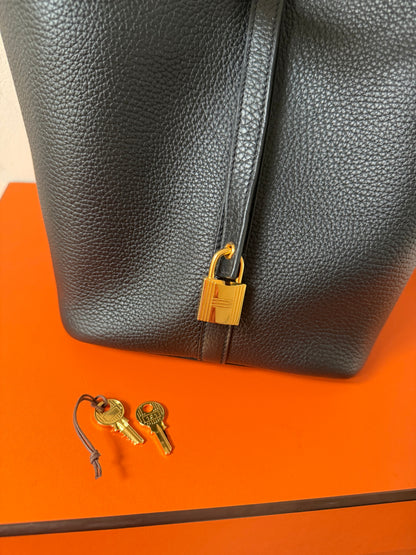 Picotin 22 black with gold hardware