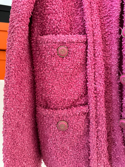 Chanel pink tweed blazer 2020 cruise