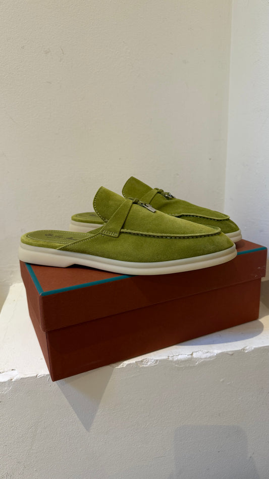 Loro Piana green open summer charm walk 39.5