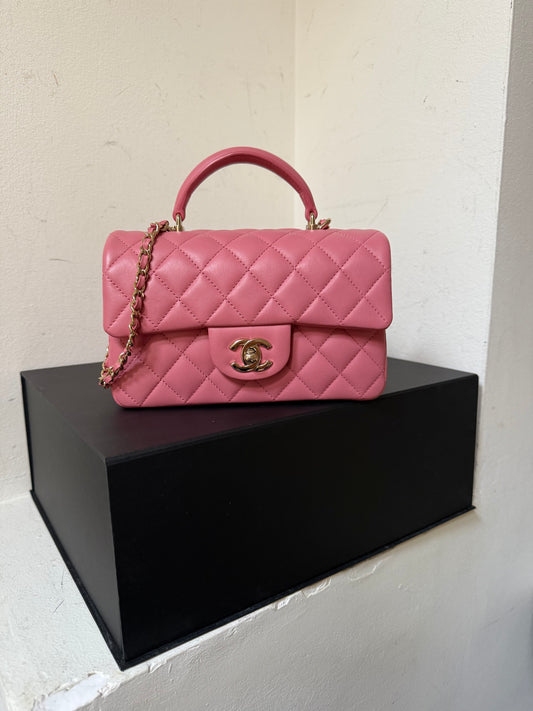 Chanel new mini top handle full set