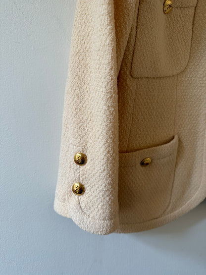 Chanel vintage crème blazer size 36/38