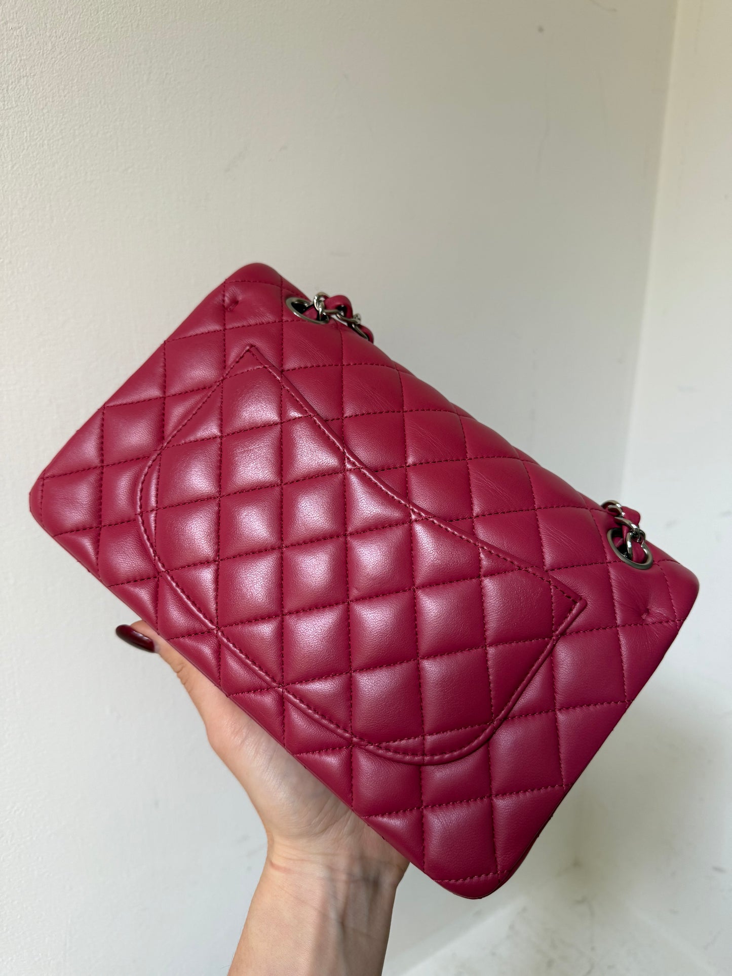 Chanel pink small flap bag 2018