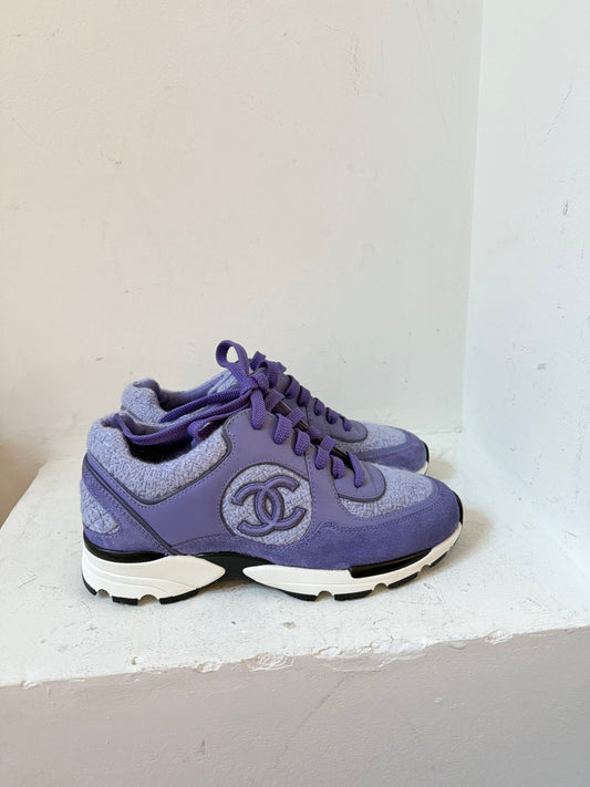 Chanel lila sneaker size 37