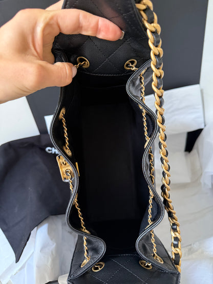 Chanel 25 small in black leather