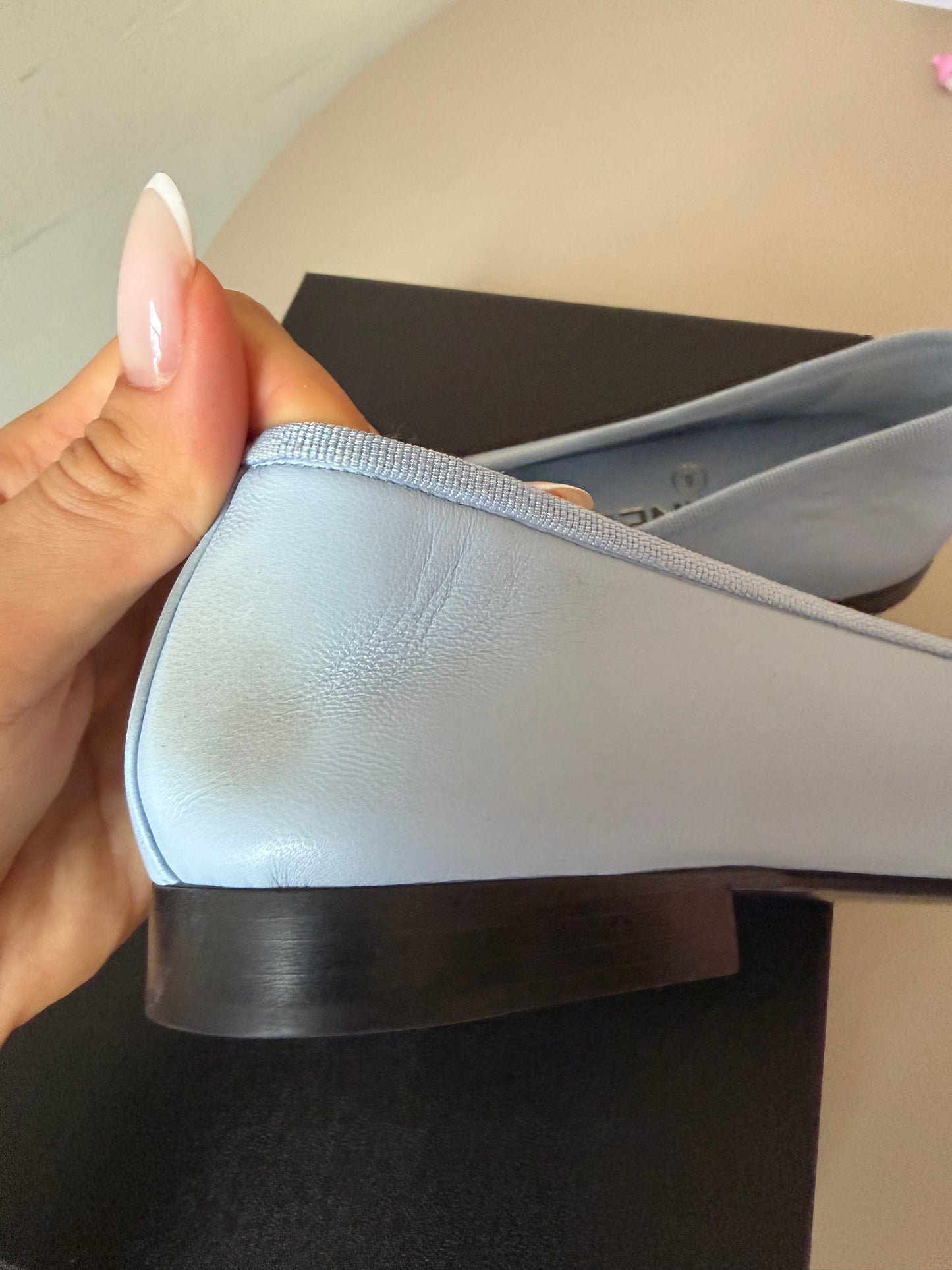 Chanel ballerina blue 39