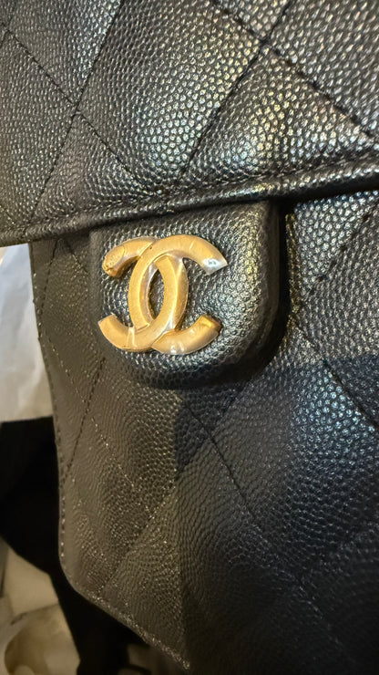 Chanel medium 25 caviar full set