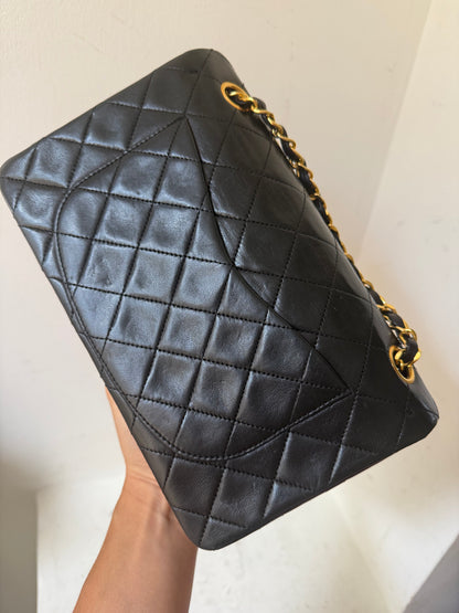 Chanel black small lambskin 0 series