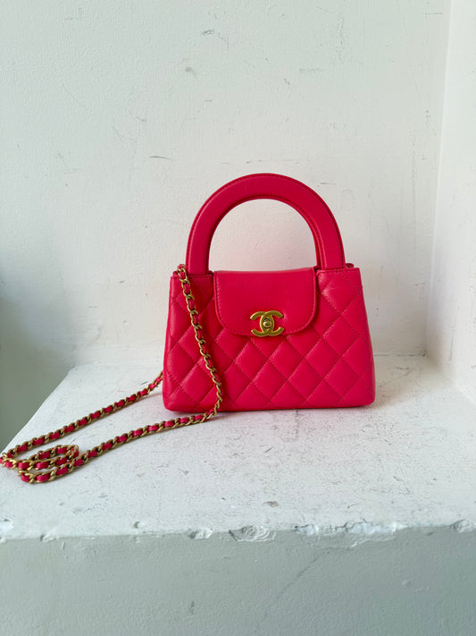 Chanel Kelly nano bright pink 2024