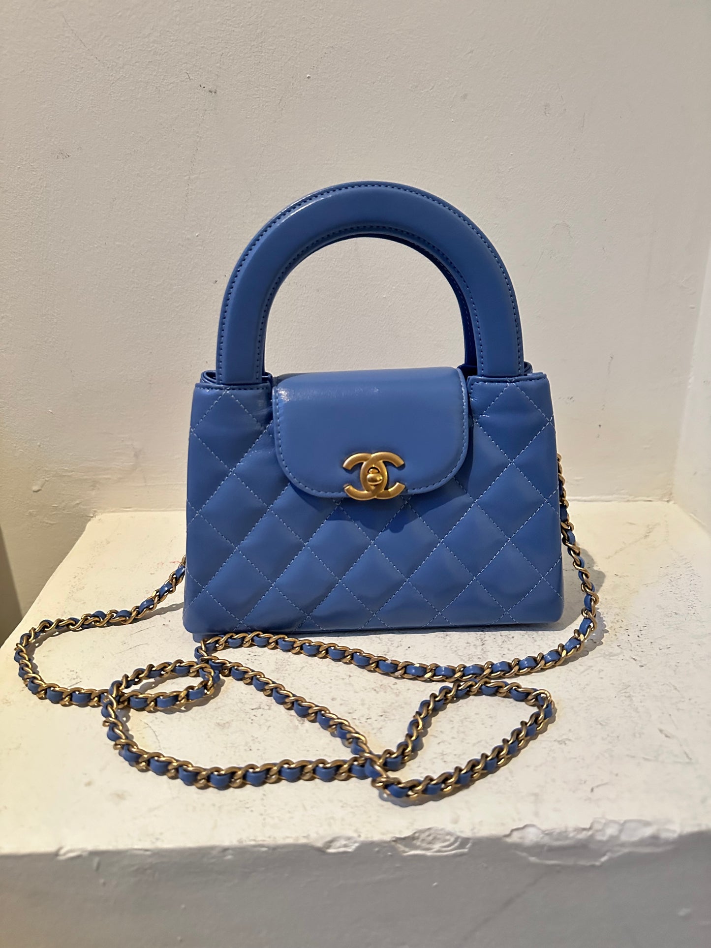 Chanel nano Kelly in blue 2024