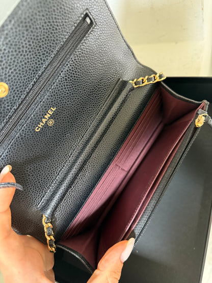 Chanel wallet on chain caviar 24 serie