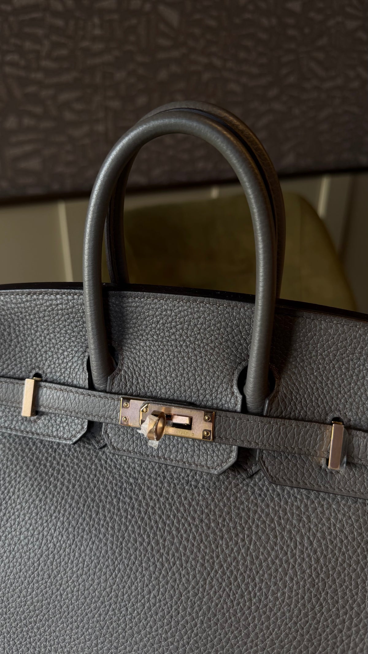 Birkin 25 Etain rose gold hardware stamp Y - 2020