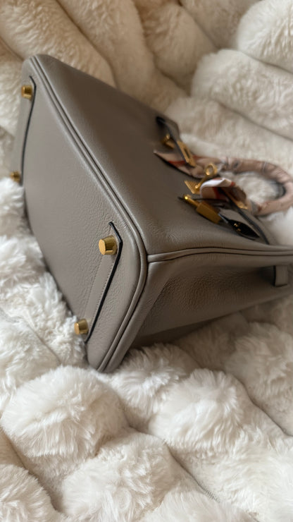 Birkin 25 gris asphalte 2020 dustbag bababebi