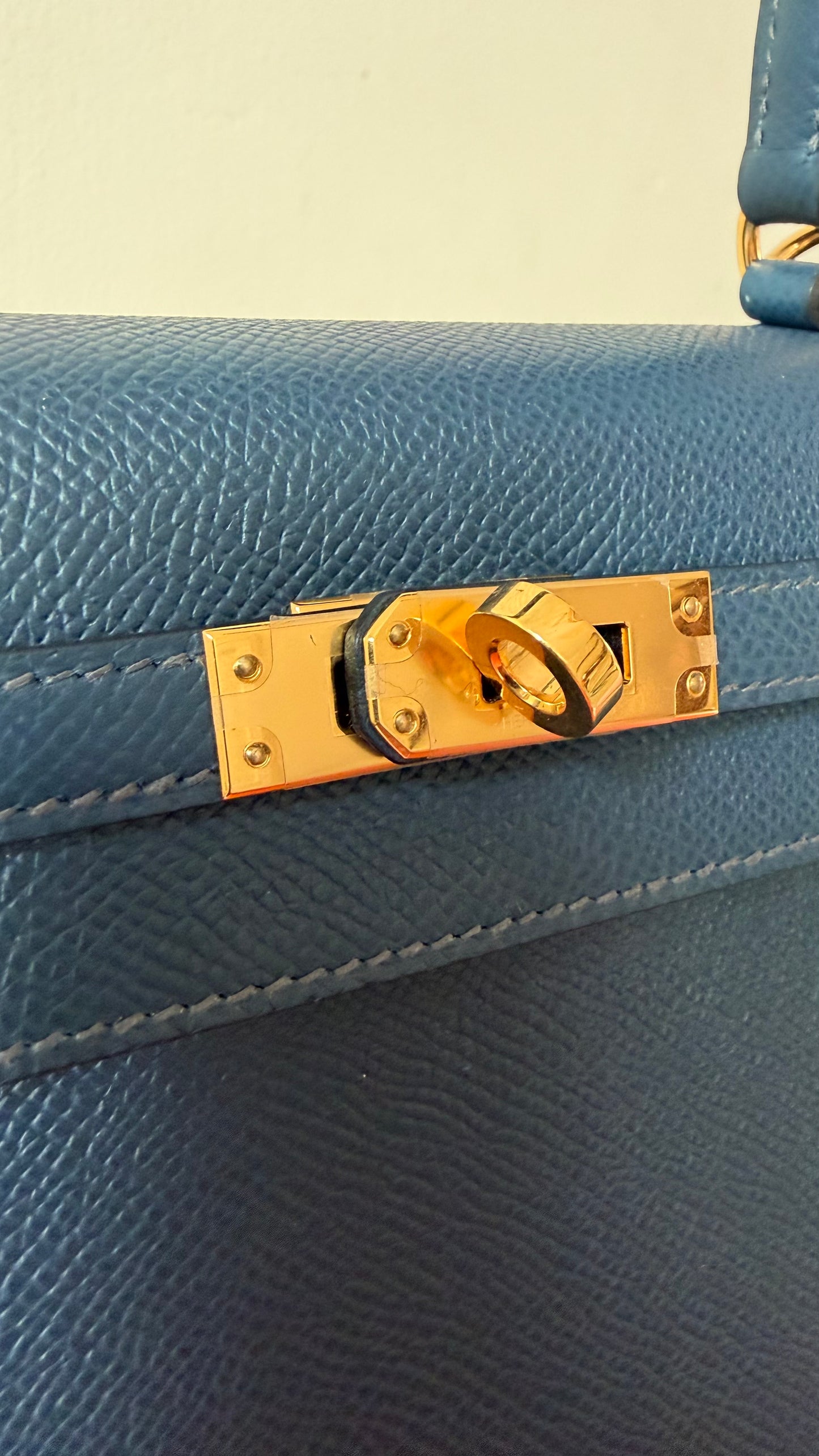 Hermes Kelly 25 blue de prusse W stamp full set