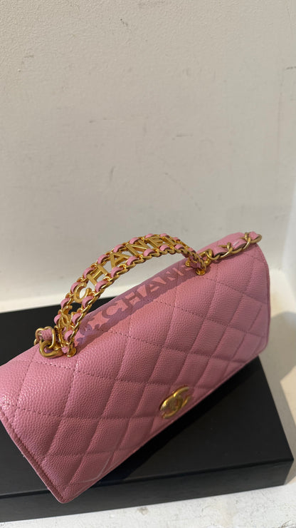 Caviar wallet on chain pink with chip