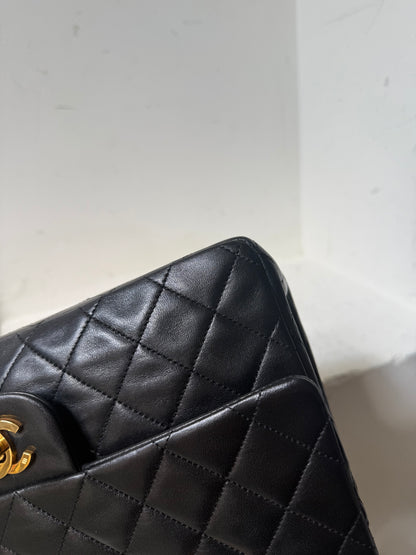 Chanel vintage medium black flapbag 1 serie (1989-1991)