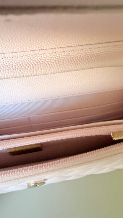 Chanel wallet on chain baby pink - new with chip