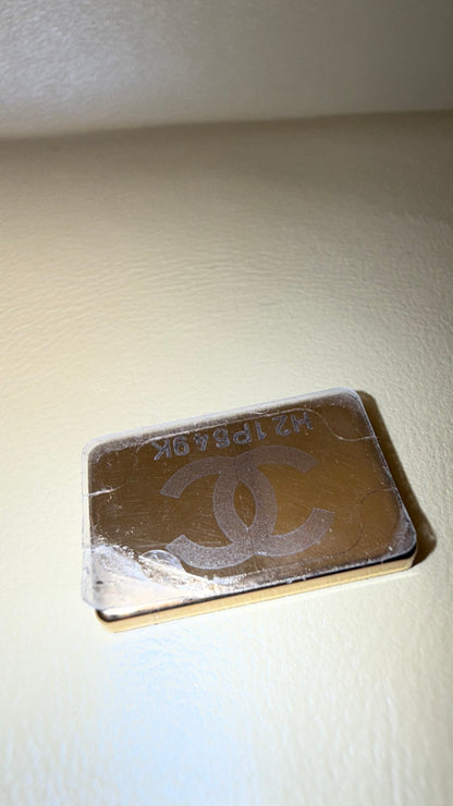 Chanel butter yellow lambskin small flap, new with chip