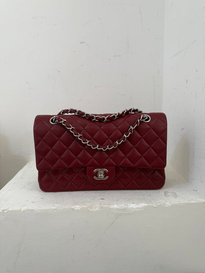 Chanel red caviar medium flapbag 15 serie