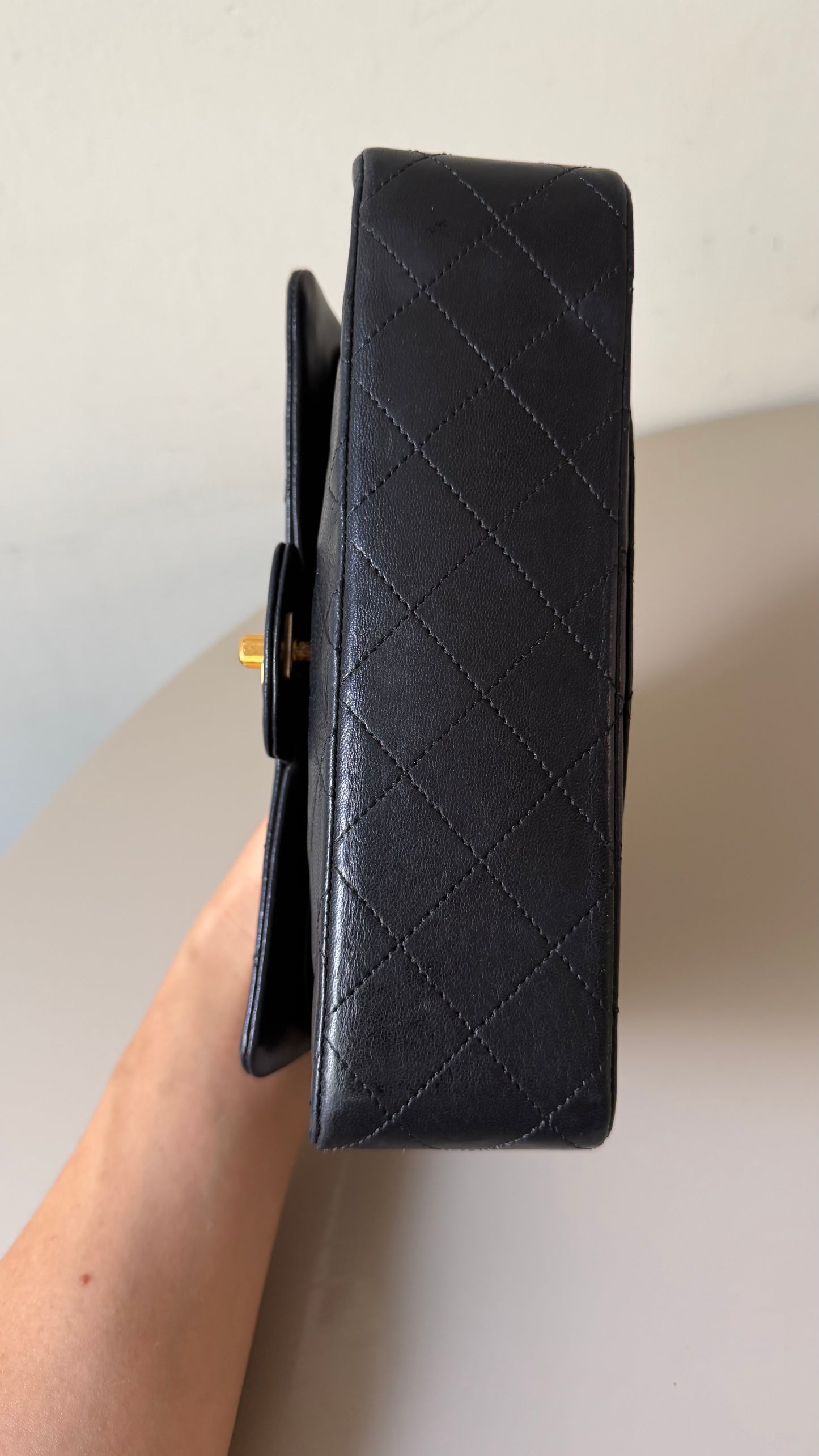 Chanel small black vintage flapbag