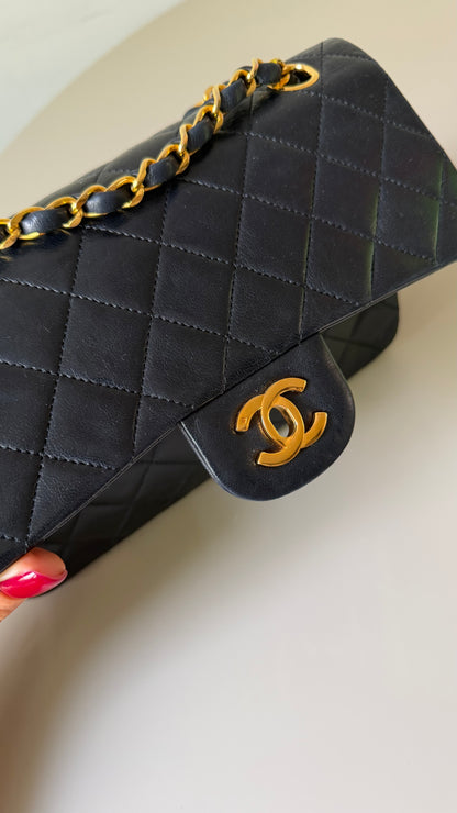 Chanel small black vintage flapbag