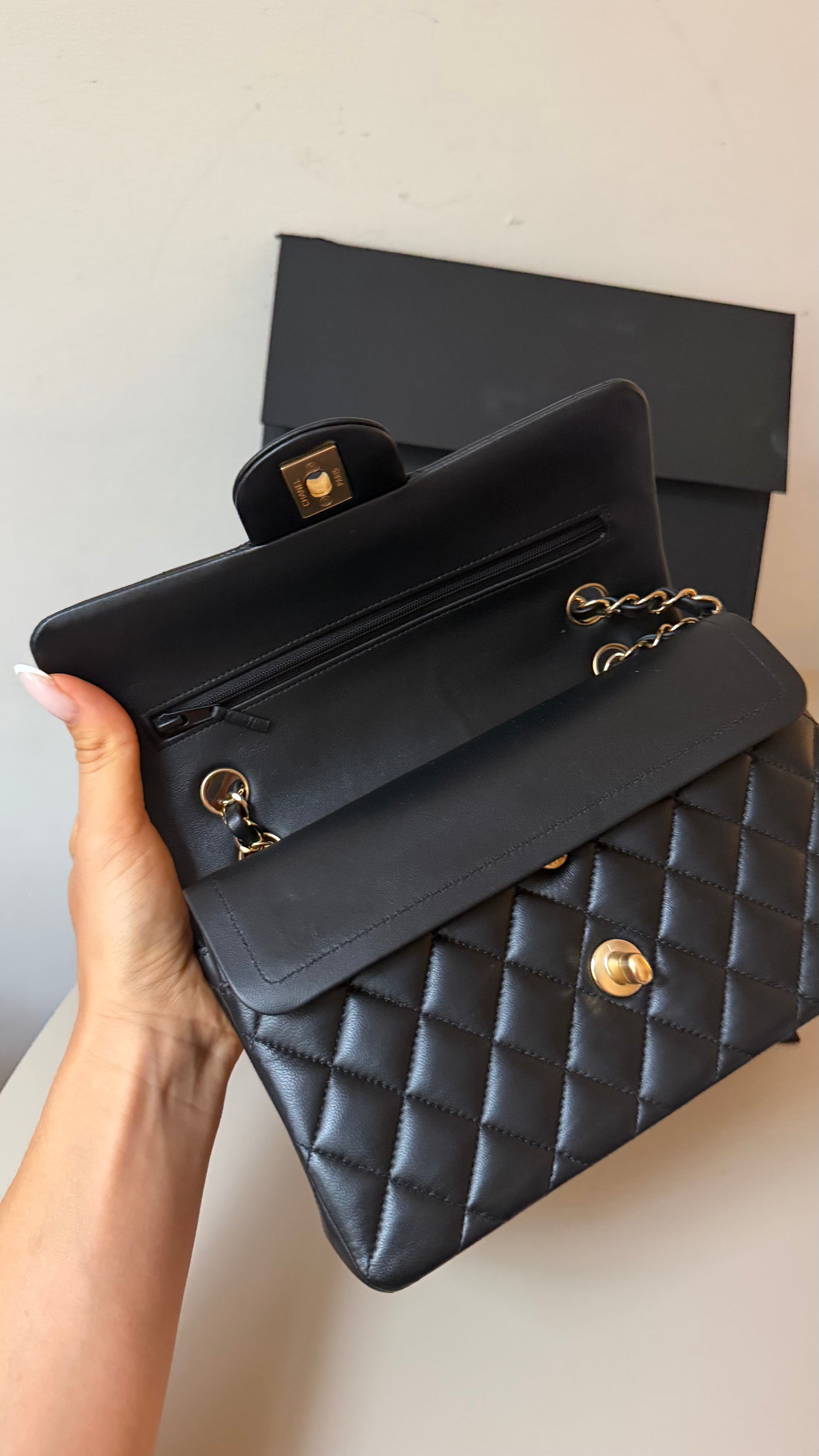 Chanel classic flapbag small 2023 full set