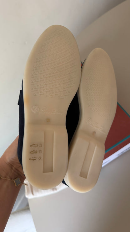 Loro Piana summer charm walk argo blue melange 38