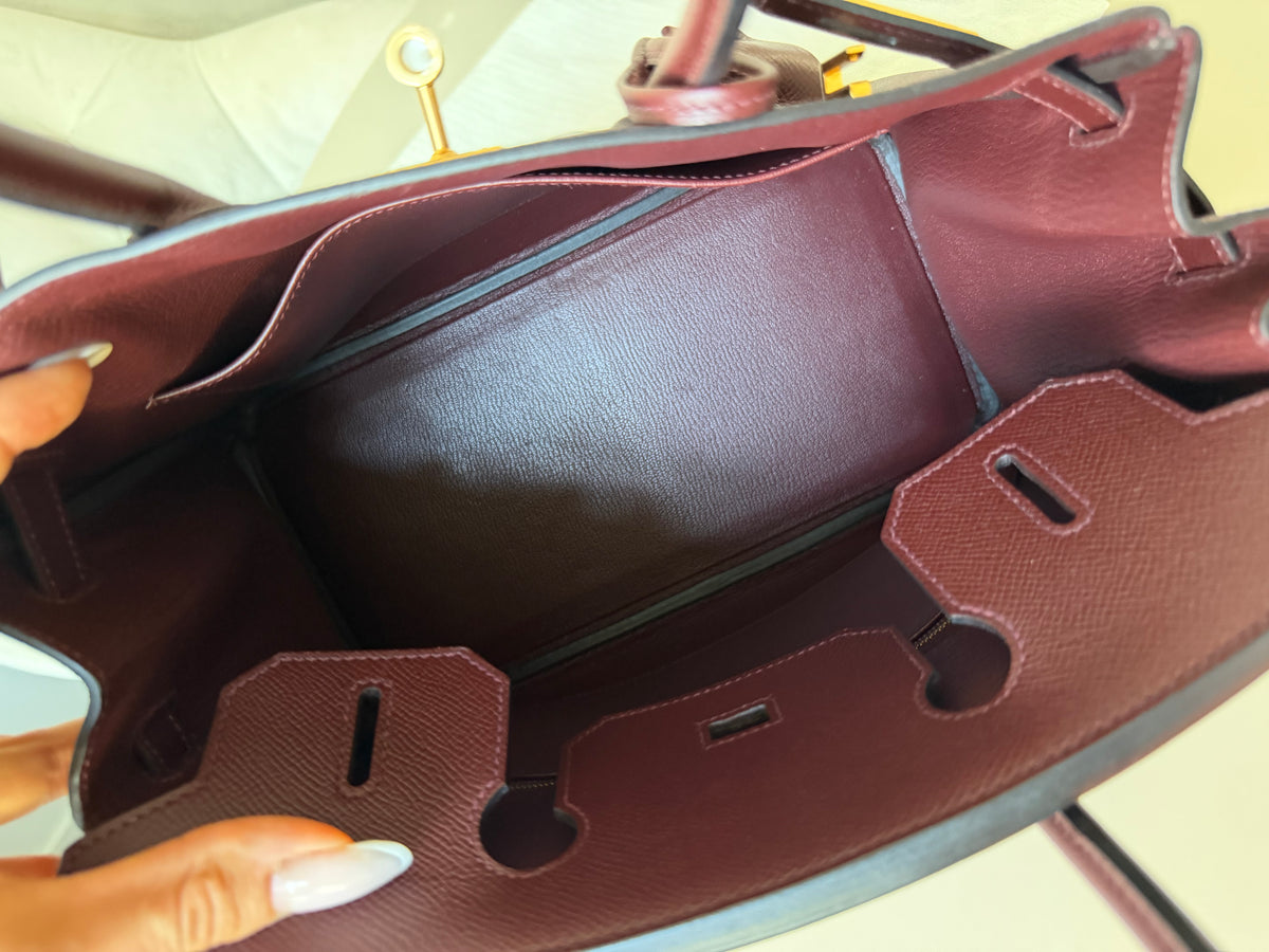 Hermes Birkin 30 Bordeaux epsom leather A stamp (2017)