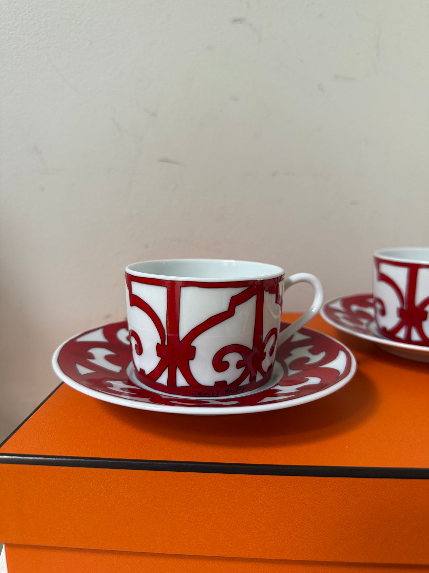 Hermes Balcon du Guadalquivir tea cup and saucer