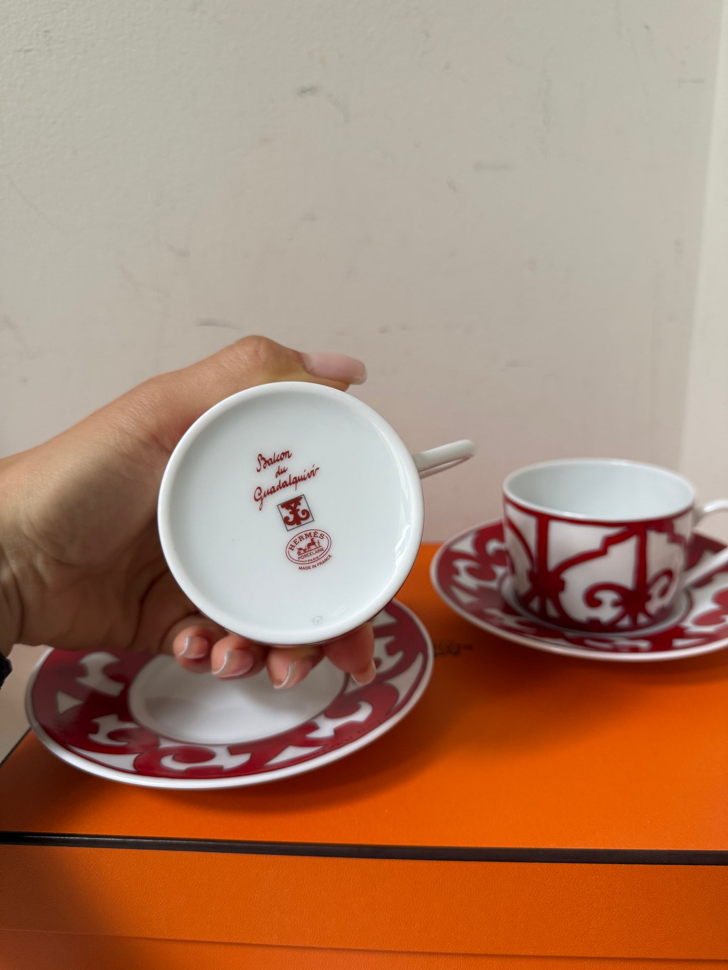 Hermes Balcon du Guadalquivir tea cup and saucer