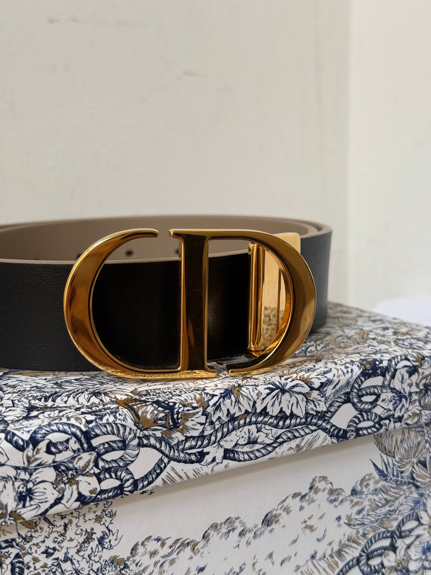 Dior 35mm Montaigne belt - 75cm