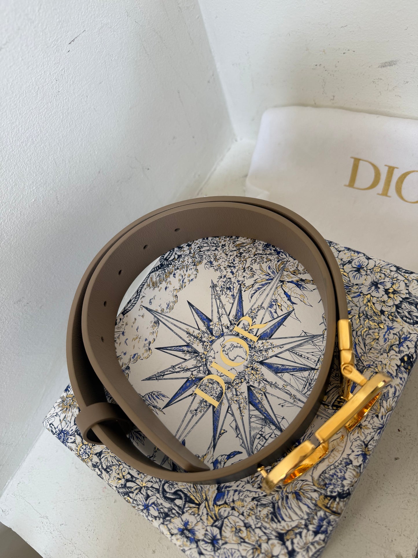 Dior 35mm Montaigne belt - 75cm